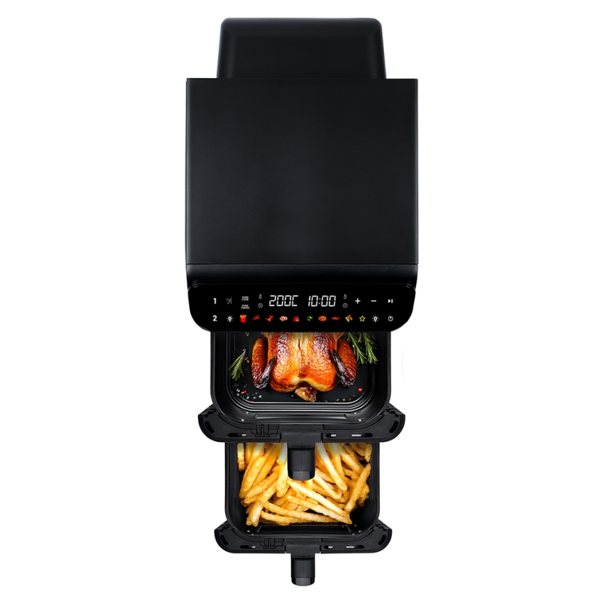 TESLA Electronics AirCook - Многофункциональная цифровая фритюрница с горячим воздухом 11 л 2800 Вт/230 В черная