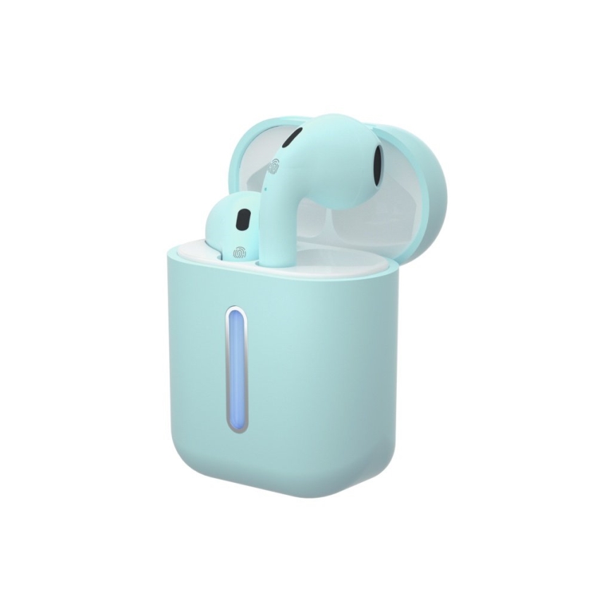 TESLA Electronics - Беспроводные наушники 300 мАч + 2x 25 мАч IPX4 бирюзовые