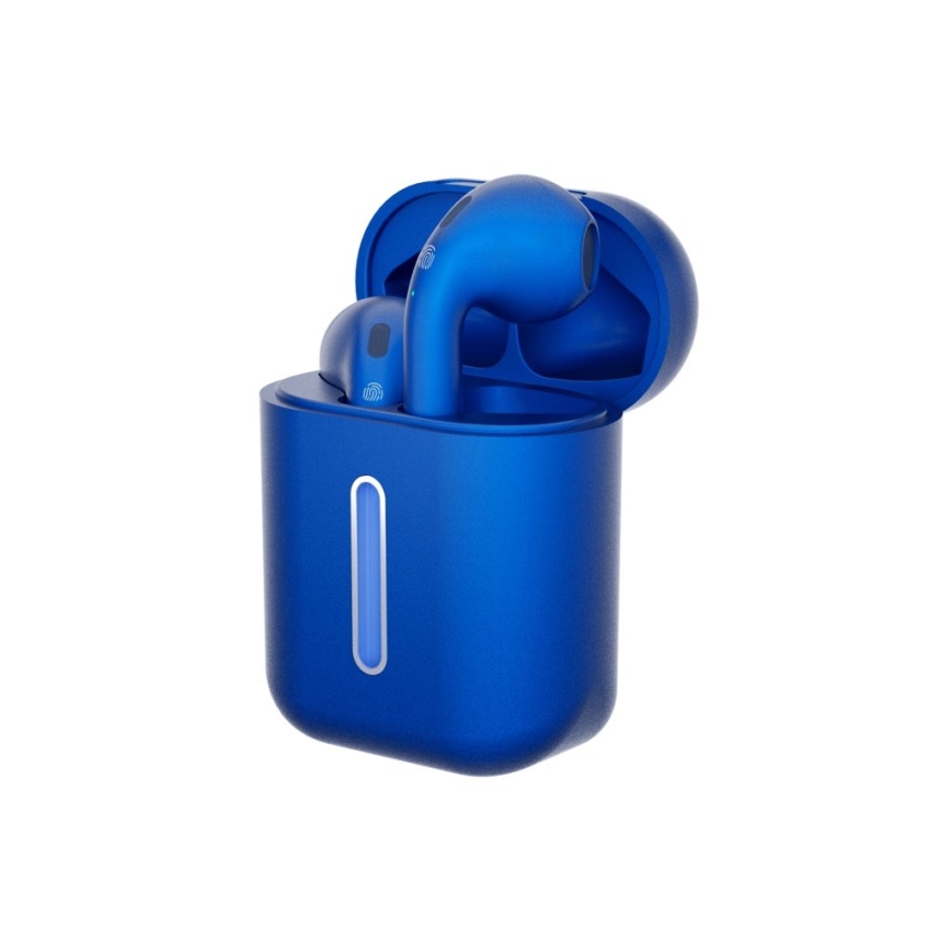 TESLA Electronics - Беспроводные наушники 300 мАч + 2x 25 мАч IPX4 синие