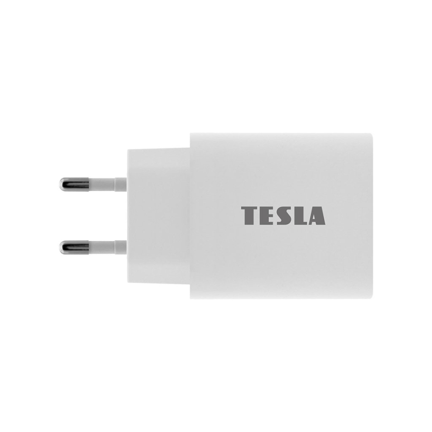 TESLA Electronics - Блок быстрой зарядки Power Delivery 20W белый
