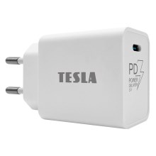 TESLA Electronics - Блок быстрой зарядки Power Delivery 20W белый