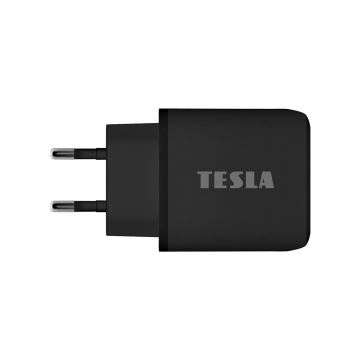 TESLA Electronics - Блок быстрой зарядки Power Delivery 25W черный