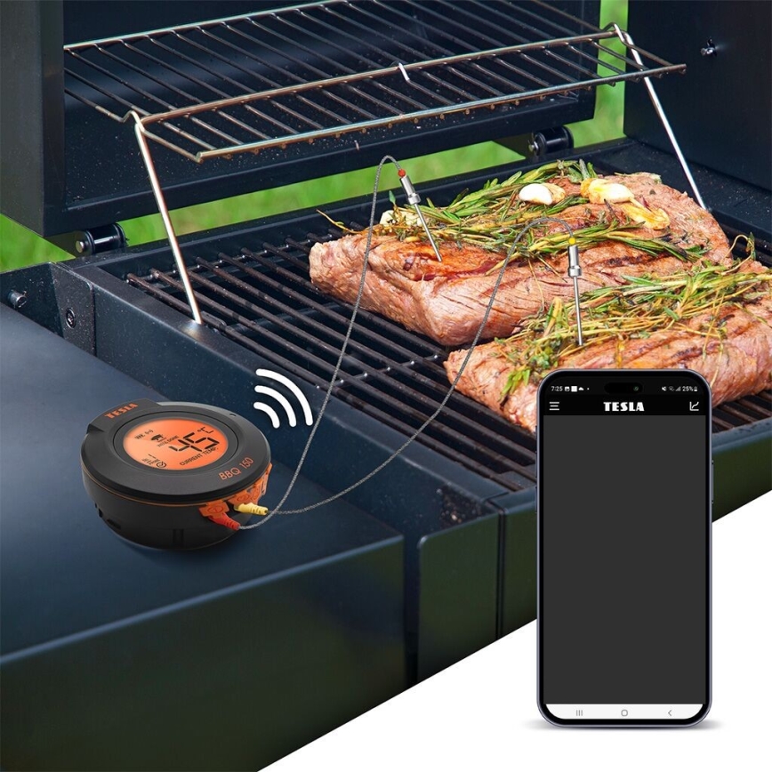 TESLA Electronics Cook - Цифровой термометр для мяса с зондом 0-400 °C 2xAA IP65