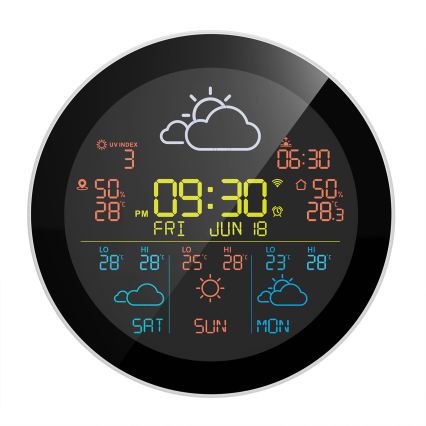 TESLA Electronics Device - Умная метеостанция с датчиком, аккумулятор 400 мА·ч, поддержка Wi‑Fi и платформы Tuya, степень защиты IP44