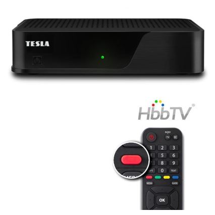 TESLA Electronics - DVB-T2 H.265 (HEVC) приёмник с HbbTV 12V + пульт дистанционного управления