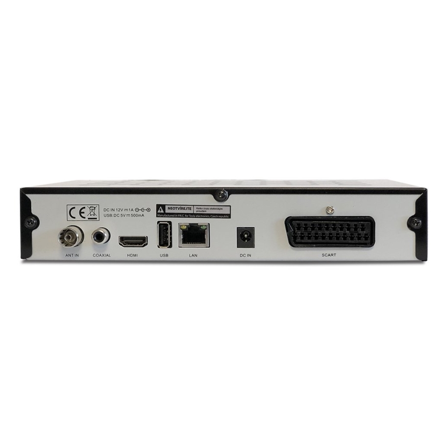 TESLA Electronics - DVB-T2 H.265 (HEVC) приймач + 2x пульт дистанційного керування