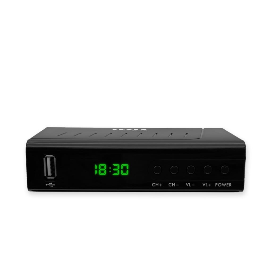 TESLA Electronics - DVB-T2 H.265 (HEVC) приймач HDMI-CEC 2xAAA + пульт дистанційного керування