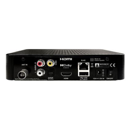 TESLA Electronics - DVB-T2 H.265 (HEVC) ресивер 12V + дистанционное управление