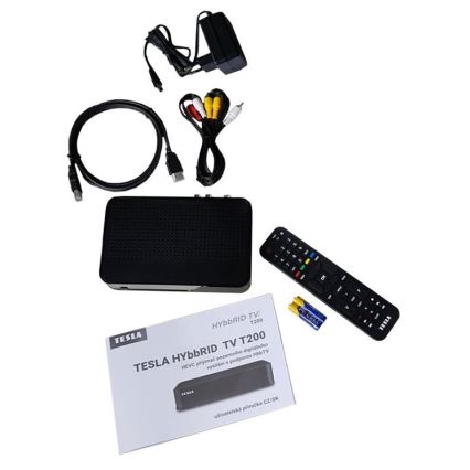 TESLA Electronics - DVB-T2 H.265 (HEVC) ресивер 12V + дистанционное управление