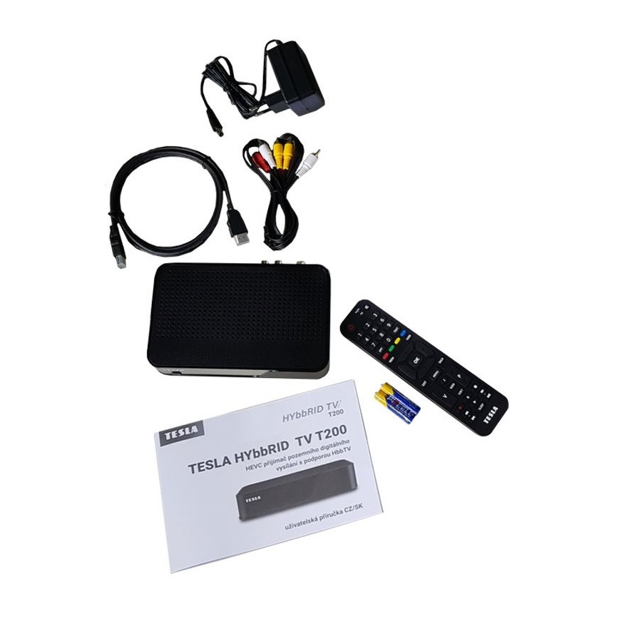 TESLA Electronics - DVB-T2 H.265 (HEVC) ресивер 12V + дистанционное управление