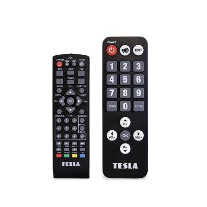 TESLA Electronics - DVB-T2 H.265 (HEVC) ресивер + 2x дистанционное управление