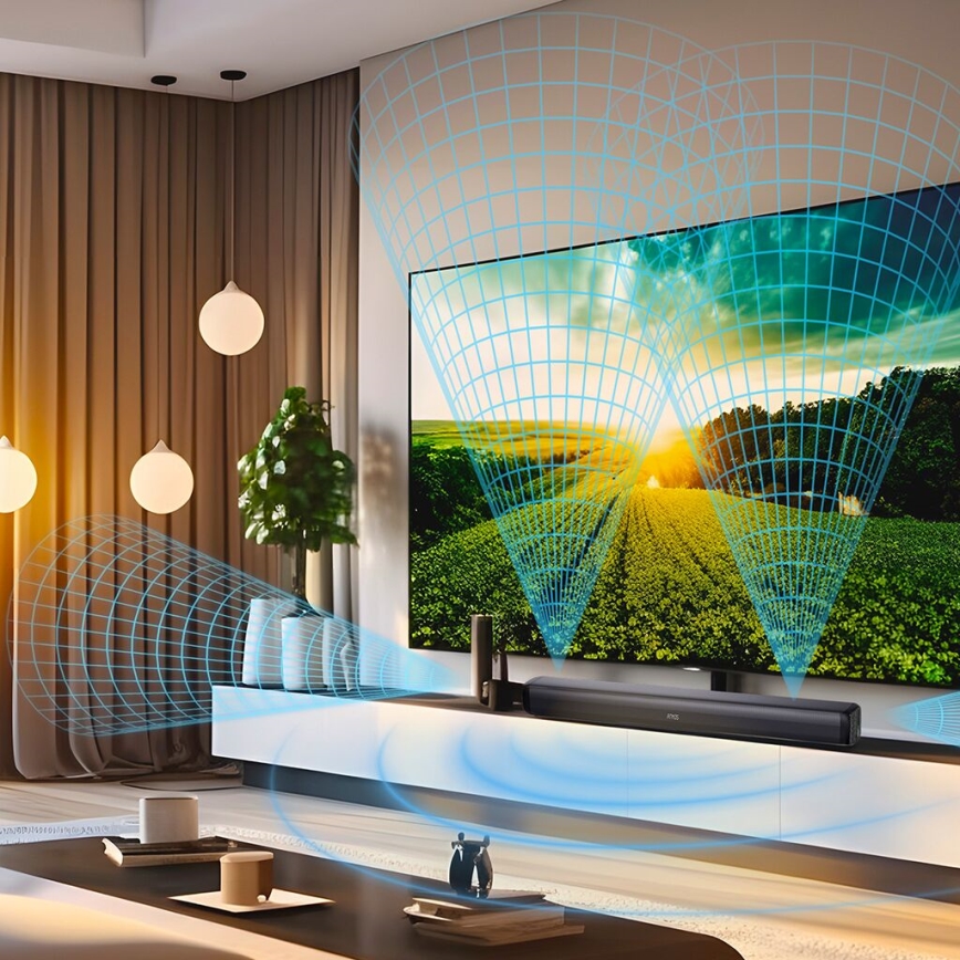 TESLA Electronics PrimeSound - Звукова панель Dolby Atmos 2.1 230W/230V + пульт дистанційного керування