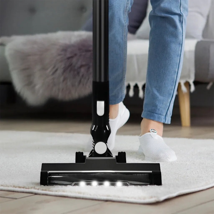 TESLA Electronics PureStar - Гнучкий бездротовий пилосос-стіка 2 в 1 150 Вт/2200 мАг чорний