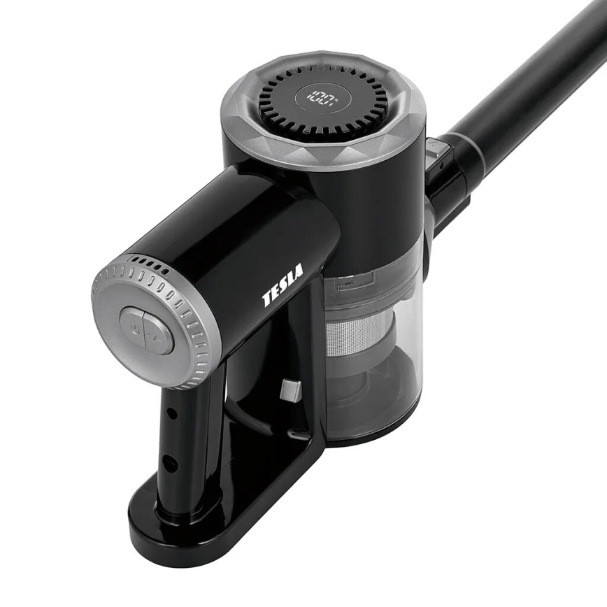 TESLA Electronics PureStar - Гнучкий бездротовий пилосос-стіка 2 в 1 150 Вт/2200 мАг чорний