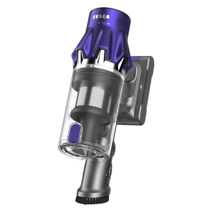 TESLA Electronics PureStar - Гнучкий бездротовий пилосос-стіка 2 в 1 250 Вт/2200 мАг сірий/фіолетовий