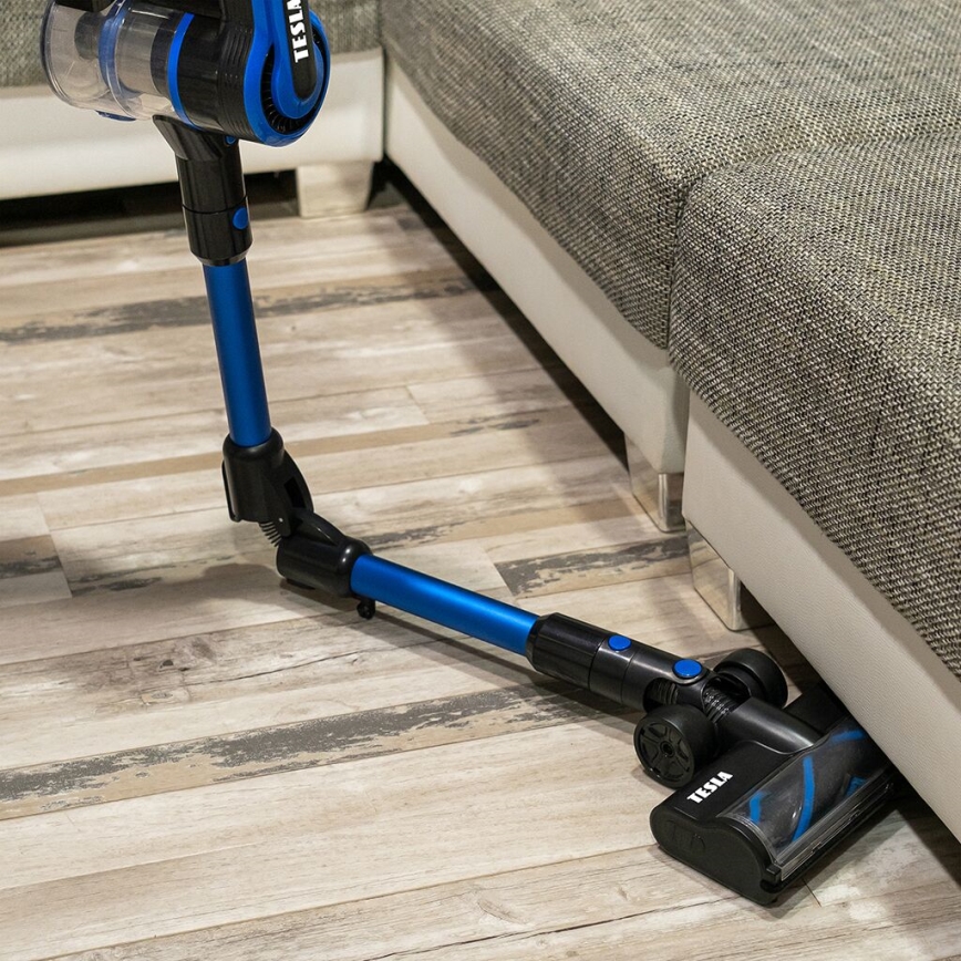 TESLA Electronics PureStar - Гнучкий бездротовий пилосос-стіка 3 в 1 300 Вт/2200 мАг чорний/синій