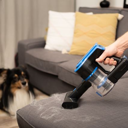 TESLA Electronics PureStar - Гнучкий бездротовий пилосос-стіка 3 в 1 300 Вт/2200 мАг чорний/синій