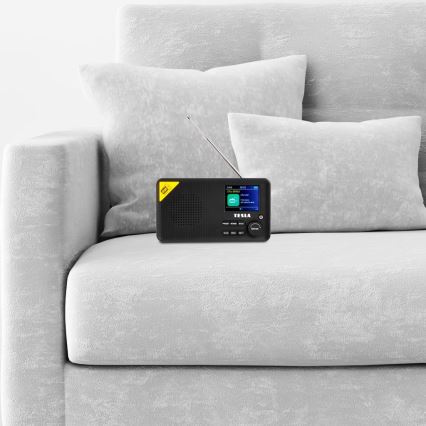 TESLA Electronics - Радио DAB+ FM 5W/1800 mAh черный
