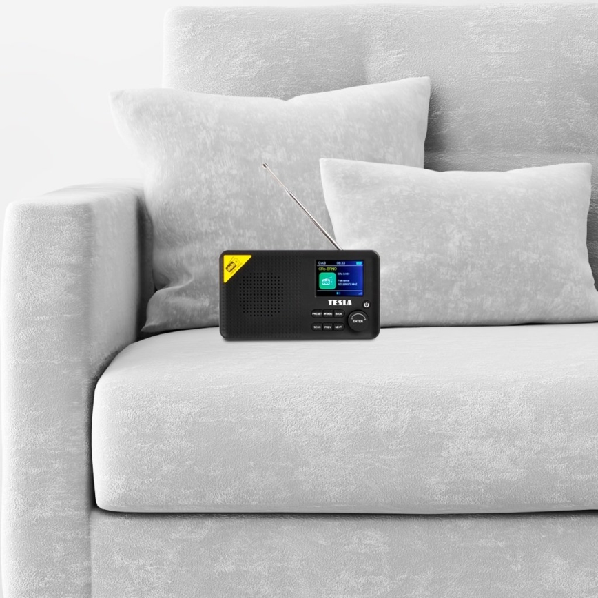 TESLA Electronics - Радио DAB+ FM 5W/1800 mAh черный
