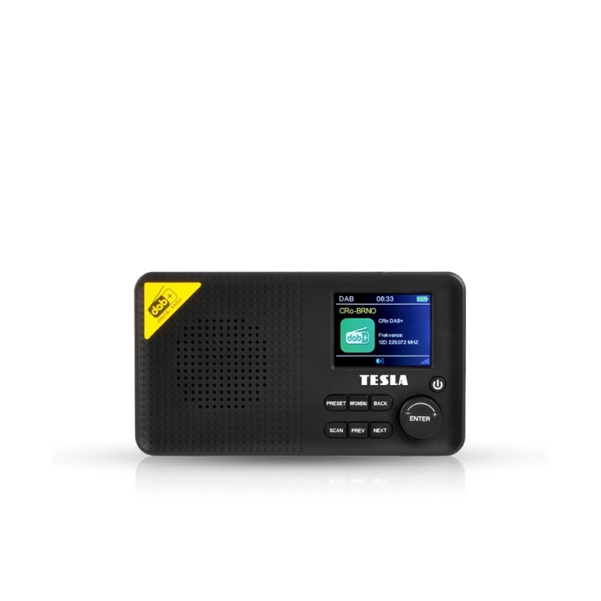 TESLA Electronics - Радіоприймач DAB+ FM 5W/4000 mAh чорний