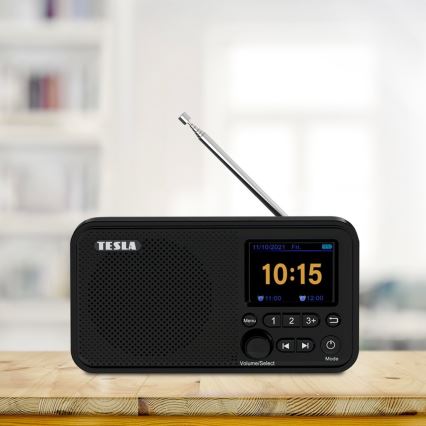 TESLA Electronics - Радіоприймач DAB+ FM 5W/4000 mAh чорний
