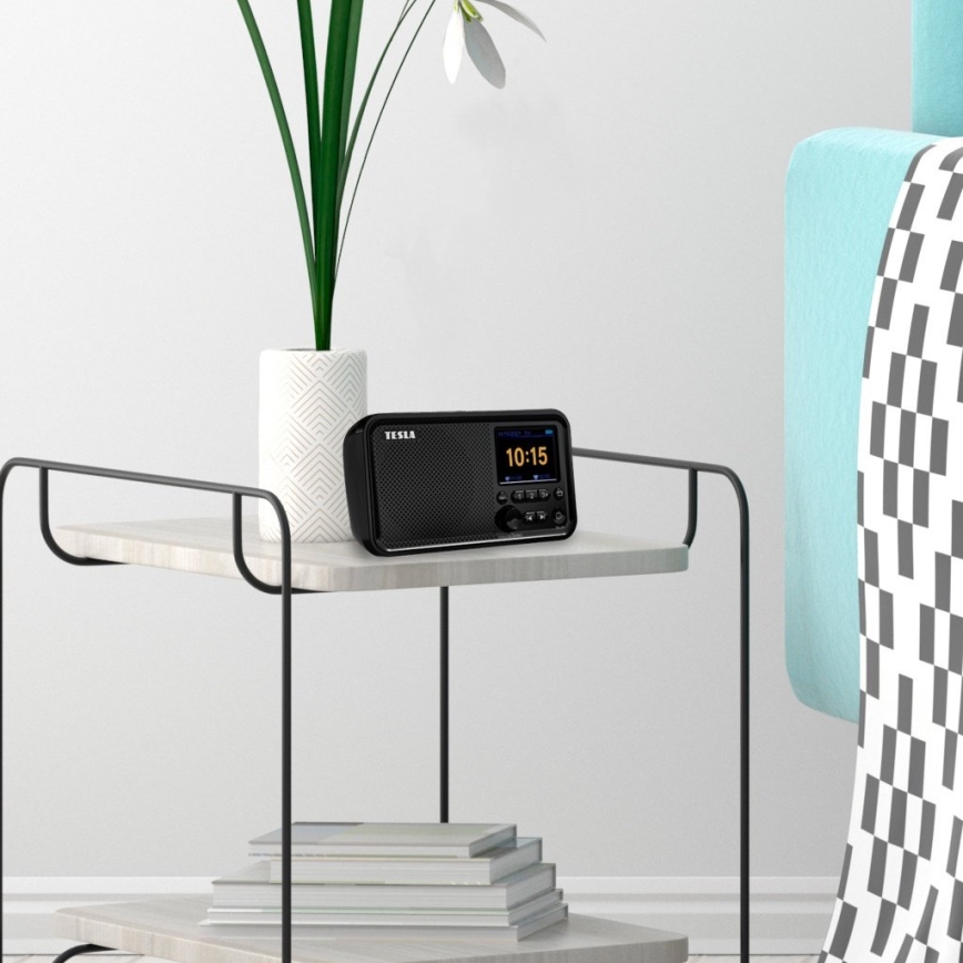 TESLA Electronics - Радіоприймач DAB+ FM 5W/4000 mAh чорний