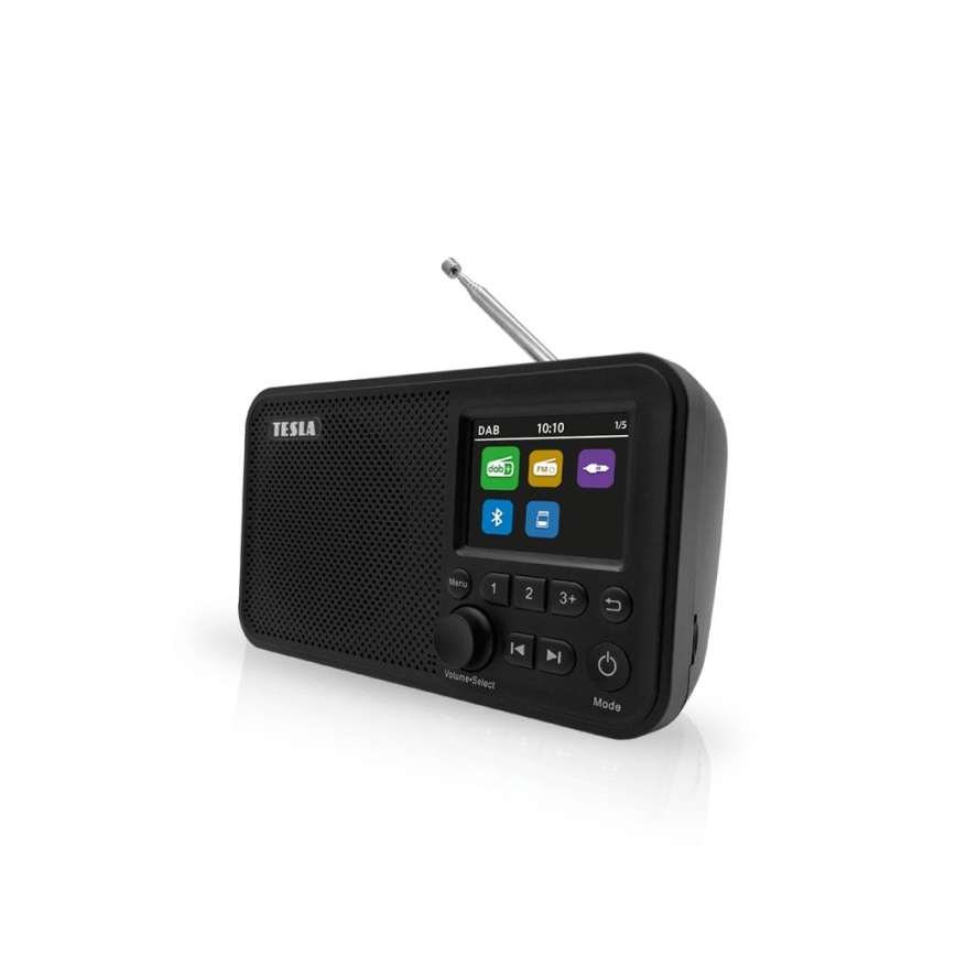 TESLA Electronics - Радіоприймач DAB+ FM 5W/4000 mAh чорний