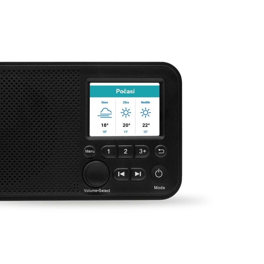 TESLA Electronics - Радіоприймач DAB+ FM 5W/4000 mAh чорний