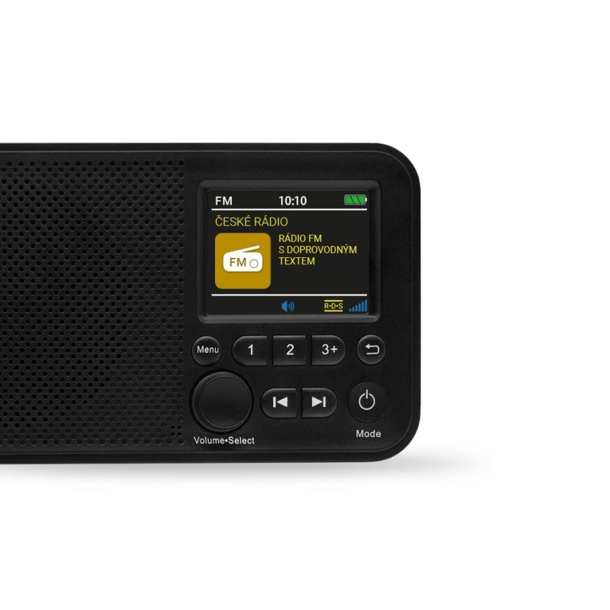 TESLA Electronics - Радіоприймач DAB+ FM 5W/4000 mAh чорний