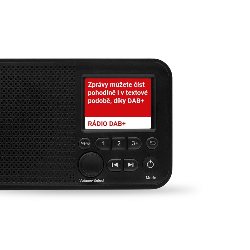TESLA Electronics - Радіоприймач DAB+ FM 5W/4000 mAh чорний