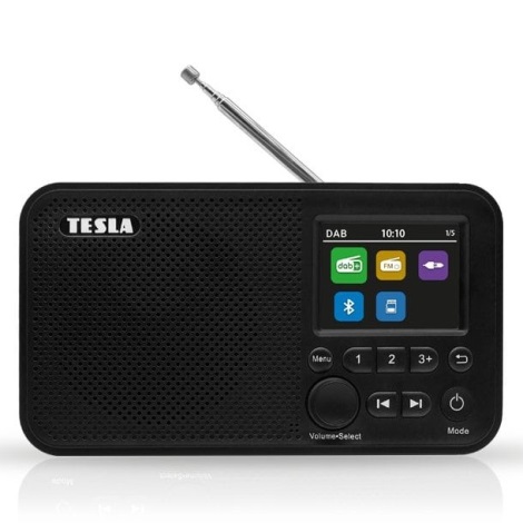 TESLA Electronics - Радио DAB+ FM 5W/1800 mAh черный