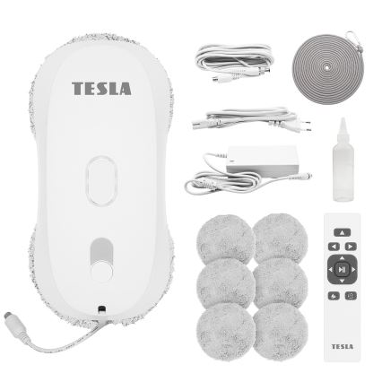 TESLA Electronics RoboStar - робот для мытья окон с распылителем воды 72 Вт/230 В/500 мА·ч + дистанционное управление