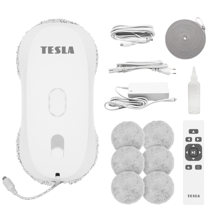 TESLA Electronics RoboStar - робот для мытья окон с распылителем воды 72 Вт/230 В/500 мА·ч + дистанционное управление