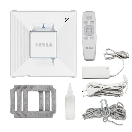 TESLA Electronics RoboStar - Розумний пристрій для миття вікон з розпиленням води 72W/230V/650 mAh Wi-Fi + пульт дистанційного керування