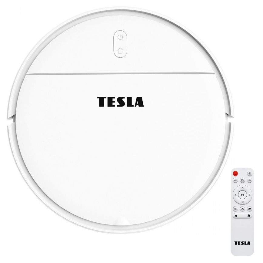 TESLA Electronics RoboStar - Розумний робот-пилосос 2в1 2500 mAh Wi-Fi Tuya білий + дистанційне керування