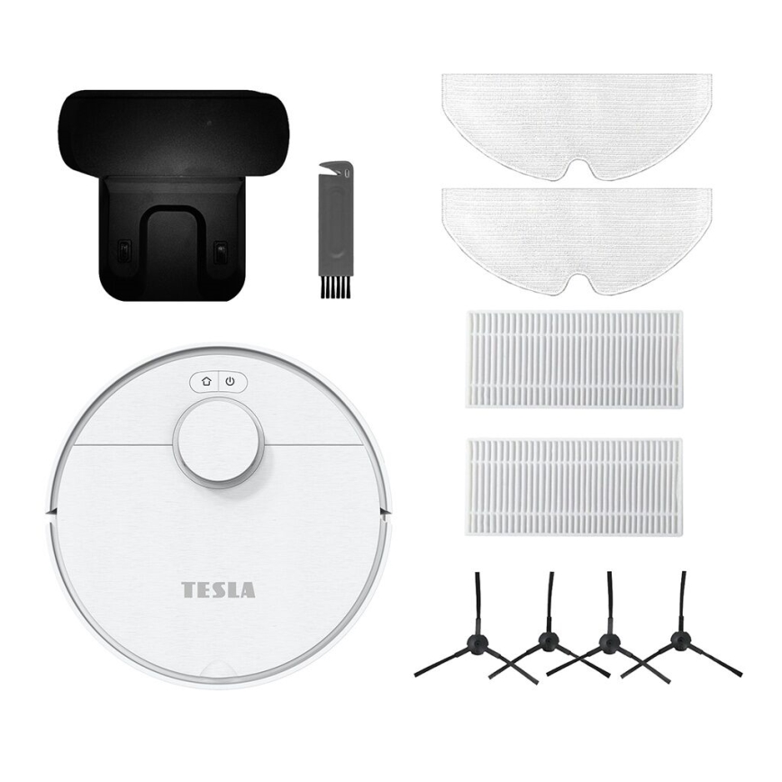 TESLA Electronics RoboStar - Розумний робот-пилосос 2в1 2550 mAh Wi-Fi білий