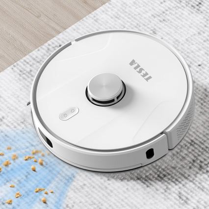 TESLA Electronics RoboStar - Розумний робот-пилосос 2в1 2600 mAh Wi-Fi білий