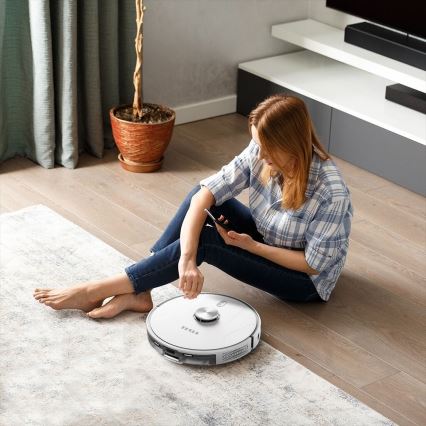 TESLA Electronics RoboStar - Розумний робот-пилосос 2в1 2600 mAh Wi-Fi білий