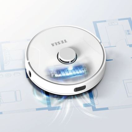 TESLA Electronics RoboStar - Розумний робот-пилосос 2в1 2600 mAh Wi-Fi білий