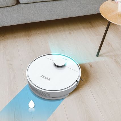TESLA Electronics RoboStar - Умный робот-пылесос 2в1 2550 mAh Wi-Fi белый