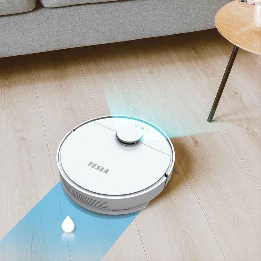 TESLA Electronics RoboStar - Умный робот-пылесос 2в1 2550 mAh Wi-Fi белый