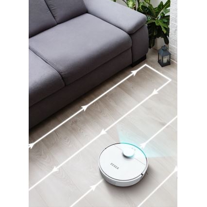 TESLA Electronics RoboStar - Умный робот-пылесос 2в1 2550 mAh Wi-Fi белый