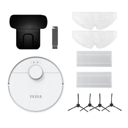 TESLA Electronics RoboStar - Умный робот-пылесос 2в1 2550 mAh Wi-Fi белый
