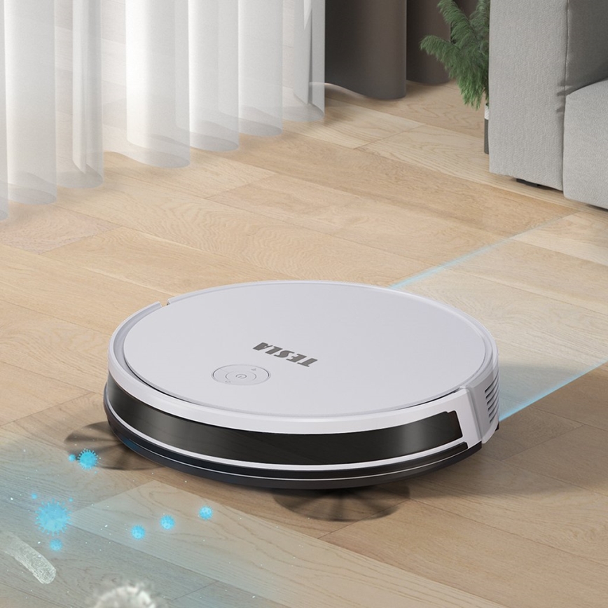 TESLA Electronics RoboStar - Умный робот-пылесос 2в1 2600 mAh Wi-Fi белый + дистанционное управление