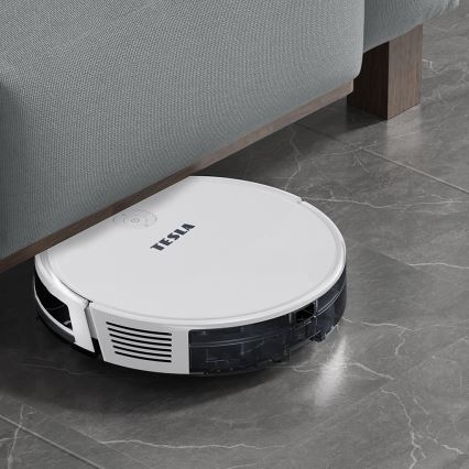 TESLA Electronics RoboStar - Умный робот-пылесос 2в1 2600 mAh Wi-Fi белый + дистанционное управление