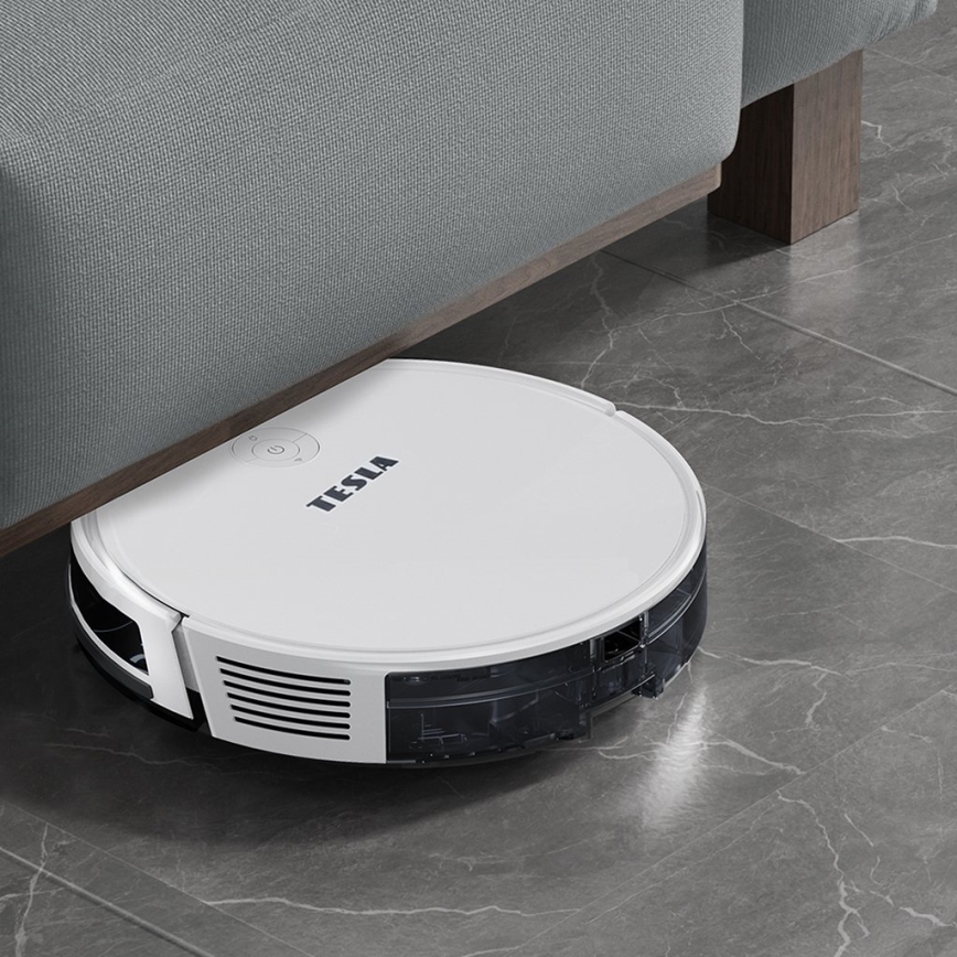 TESLA Electronics RoboStar - Умный робот-пылесос 2в1 2600 mAh Wi-Fi белый + дистанционное управление