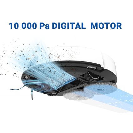 TESLA Electronics RoboStar - Умный робот-пылесос 3-в-1, 5200 mAh, Wi-Fi, белый