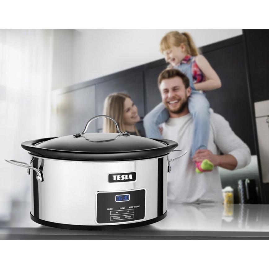 TESLA Electronics SlowCook - Повільноварка 5,6 л 250W/230V