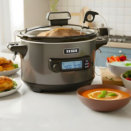 TESLA Electronics SlowCook - Повільноварка 5,6 л 290 Вт/230 В