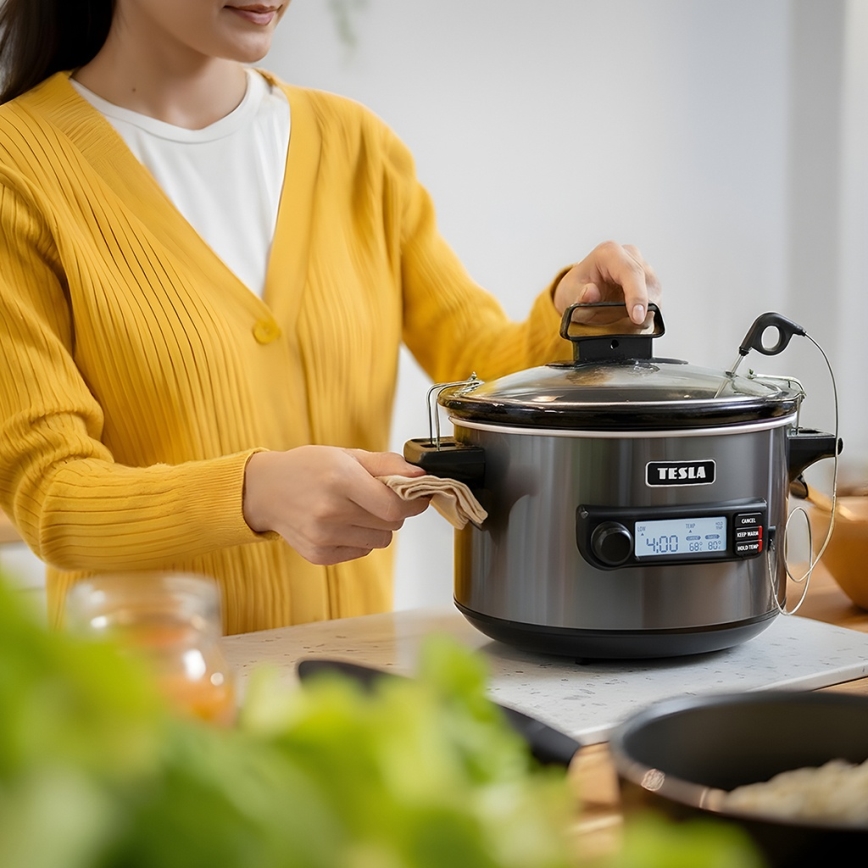 TESLA Electronics SlowCook - Повільноварка 5,6 л 290 Вт/230 В
